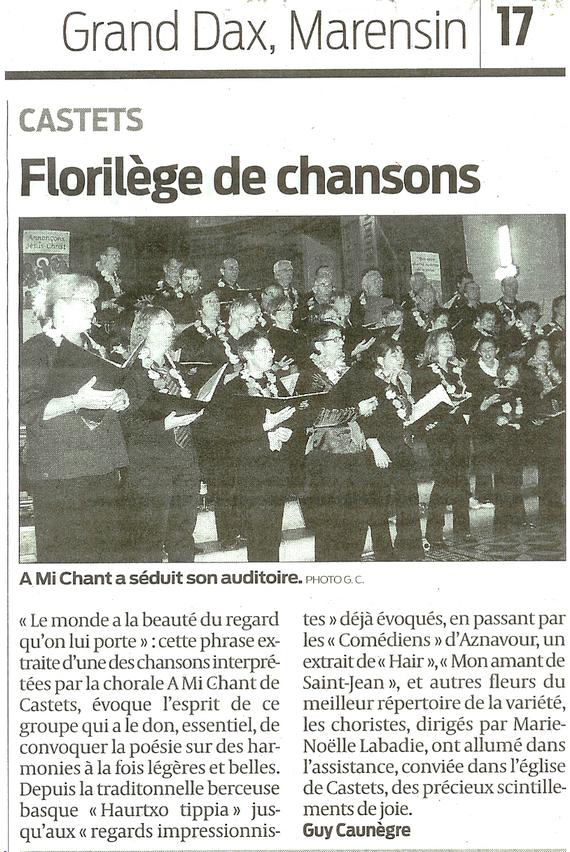 Concert de Printemps  Castets